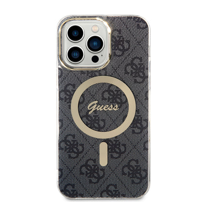 Etui MagSafe dla Apple iPhone 16, Guess, IML 4G, Czarne