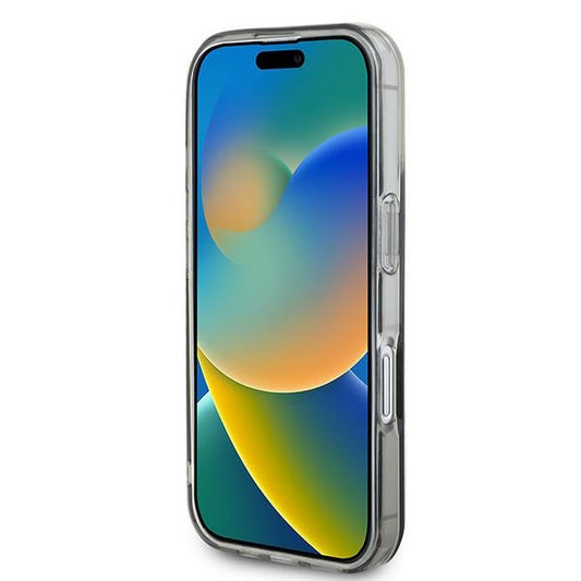 Etui MagSafe dla Apple iPhone 16, Guess, IML Flowers Wreath, Czarne