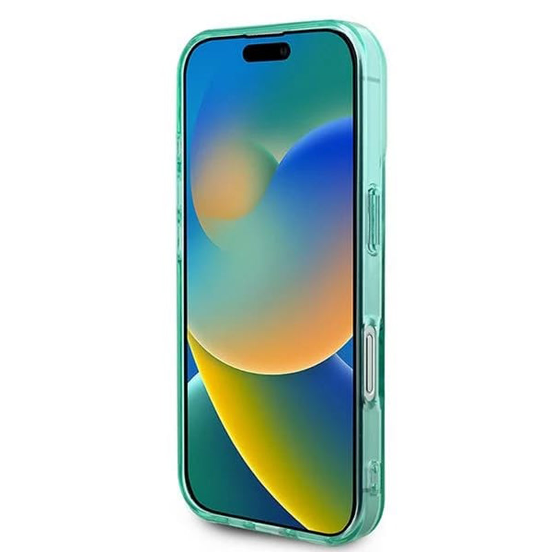 Etui MagSafe dla Apple iPhone 16, Guess, IML Rhinestone, Zielony