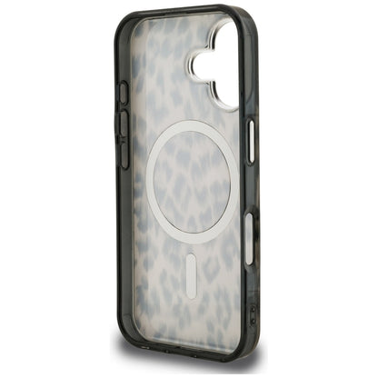 Etui MagSafe dla Apple iPhone 16, Karl Lagerfeld, Wzór Leopard IML, Brązowy