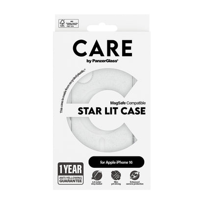Etui MagSafe dla Apple iPhone 16, PanzerGlass, Care Urban Combat Star Lit, Przezroczyste Białe