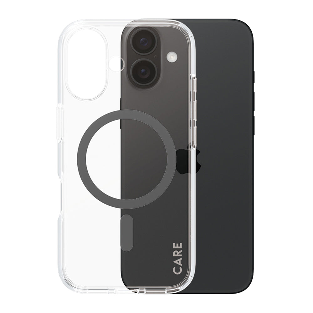 Etui MagSafe dla Apple iPhone 16, PanzerGlass, Care Urban Combat, Czarne Przezroczyste