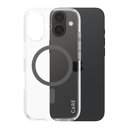 Etui MagSafe dla Apple iPhone 16, PanzerGlass, Care Urban Combat, Czarne Przezroczyste