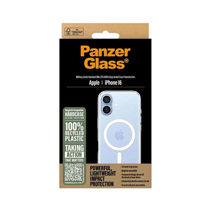 Etui MagSafe dla Apple iPhone 16, PanzerGlass, HardCase, Przezroczyste Białe