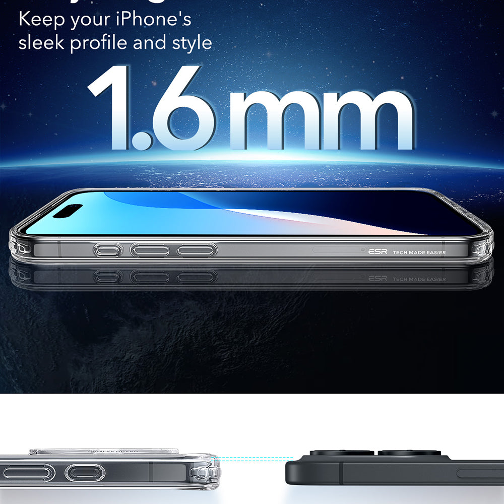 Etui MagSafe dla Apple iPhone 16 Plus, ESR, Classic Hybrid, Przezroczyste