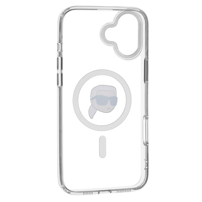 Etui MagSafe dla Apple iPhone 16 Plus, Karl Lagerfeld, IML Karl's Head, Białe