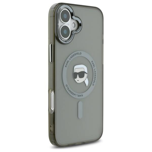 Etui MagSafe dla Apple iPhone 16 Plus, Karl Lagerfeld, IML Karl's Head, Czarne