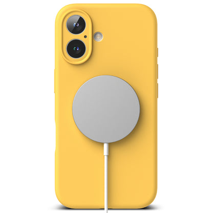 Etui MagSafe do Apple iPhone 16 Plus, Ringke, silikonowe, żółte