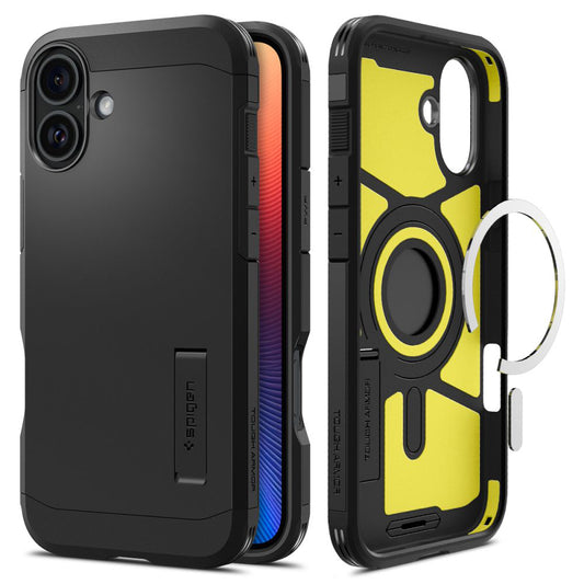 Etui MagSafe dla Apple iPhone 16 Plus, Spigen, Tough Armor, Czarne