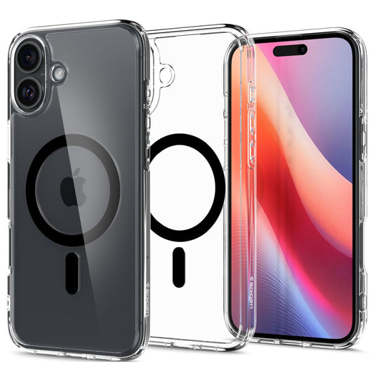 Etui MagSafe dla Apple iPhone 16 Plus, Spigen, Ultra Hybrid, Czarne