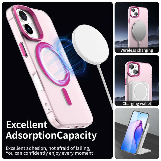 Etui MagSafe do Apple iPhone 16 Plus, Techsuit, CandyCase, różowy