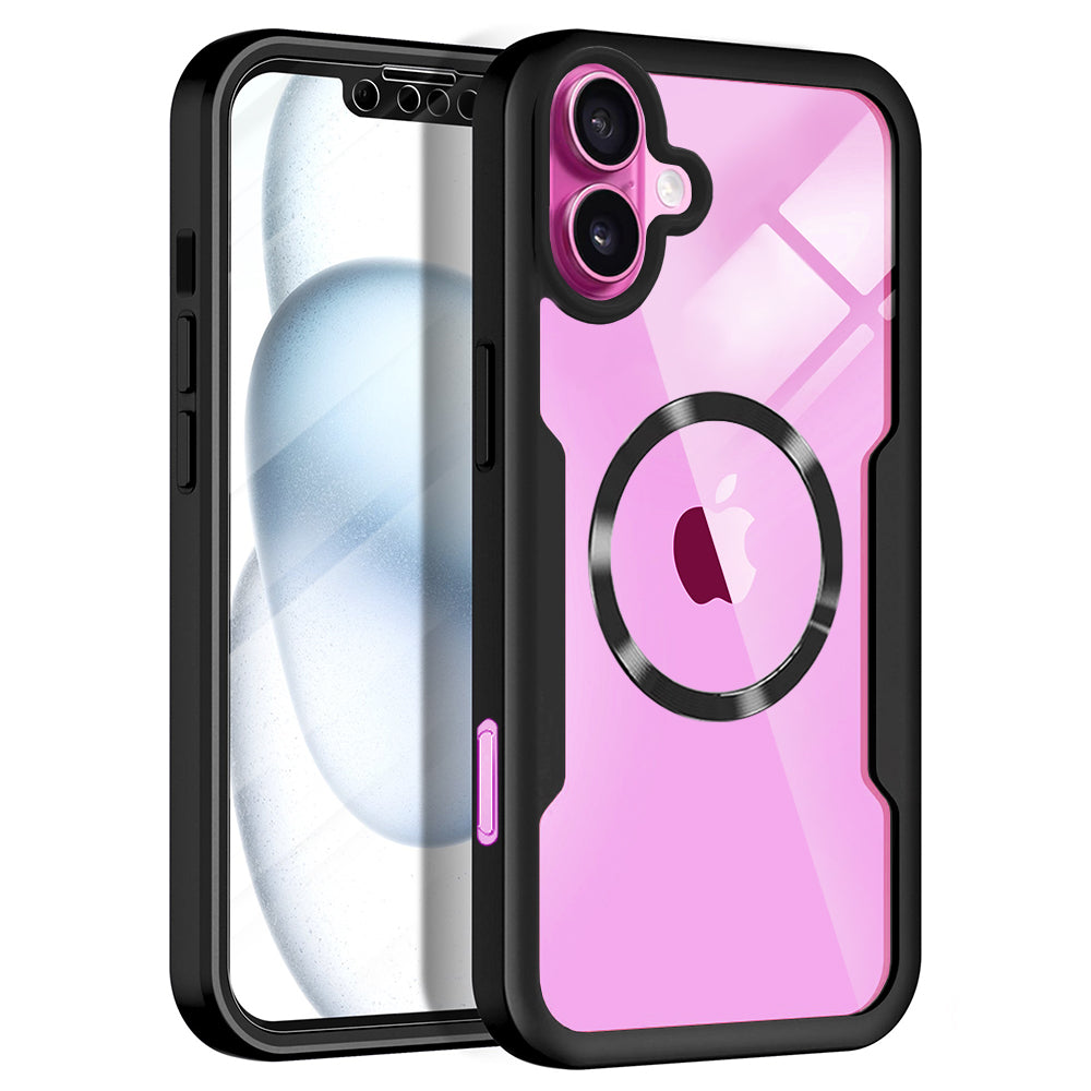 Etui MagSafe do Apple iPhone 16 Plus, Techsuit, ColorVerse 360, czarne