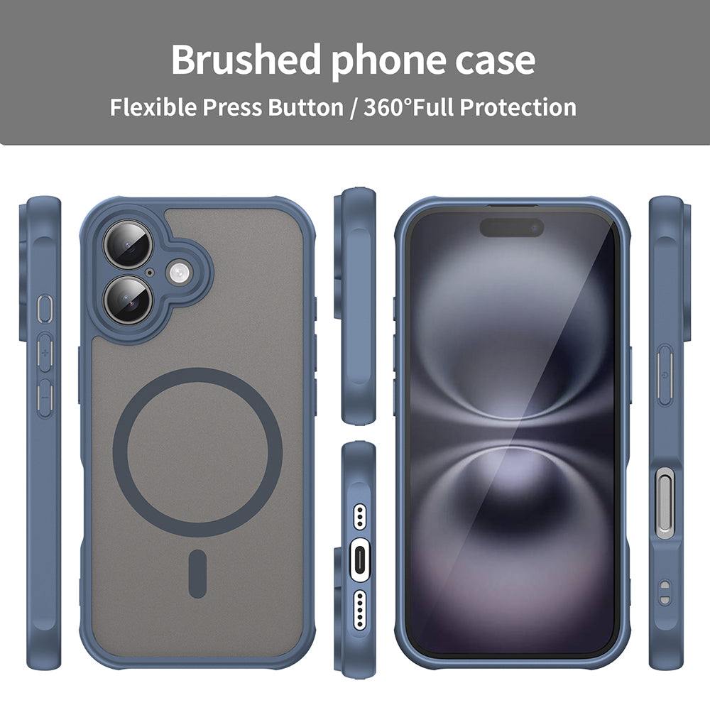 Etui MagSafe do Apple iPhone 16 Plus, Techsuit, HaloFrost II, Granatowy