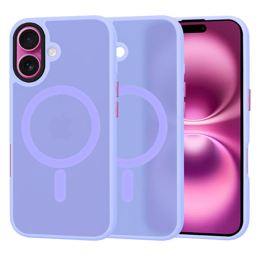 MagSafe Case for Apple iPhone 16 Plus, Techsuit, HaloFrost, Light Purple