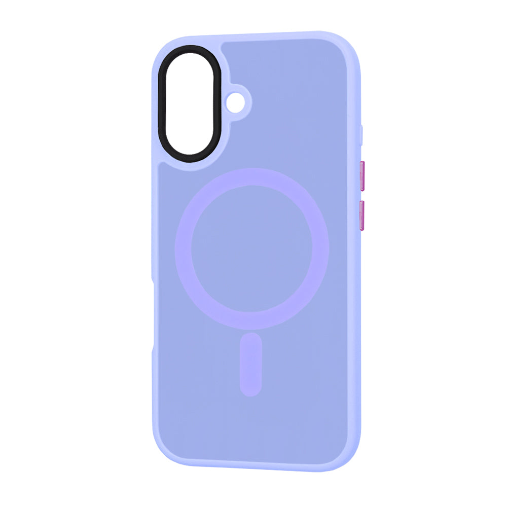Etui MagSafe do Apple iPhone 16 Plus, Techsuit, HaloFrost, Jasny Fiolet