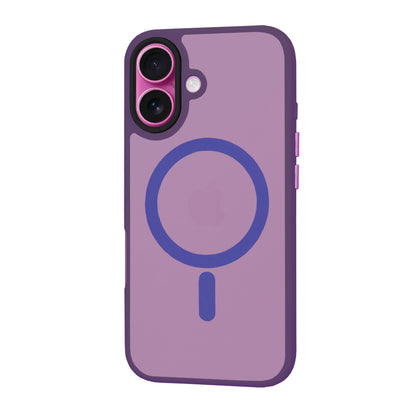 Etui MagSafe do Apple iPhone 16 Plus, Techsuit, HaloFrost, Ciemny Fiolet