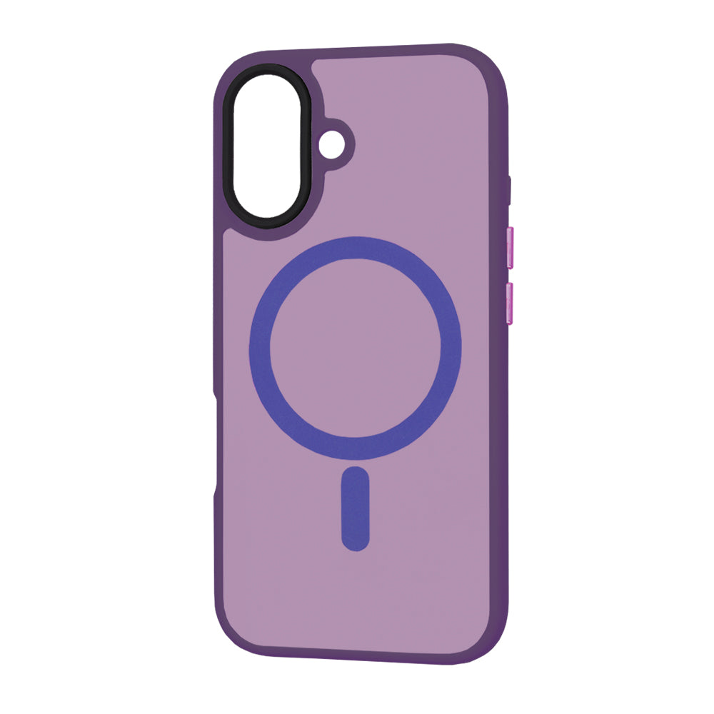 Etui MagSafe do Apple iPhone 16 Plus, Techsuit, HaloFrost, Ciemny Fiolet