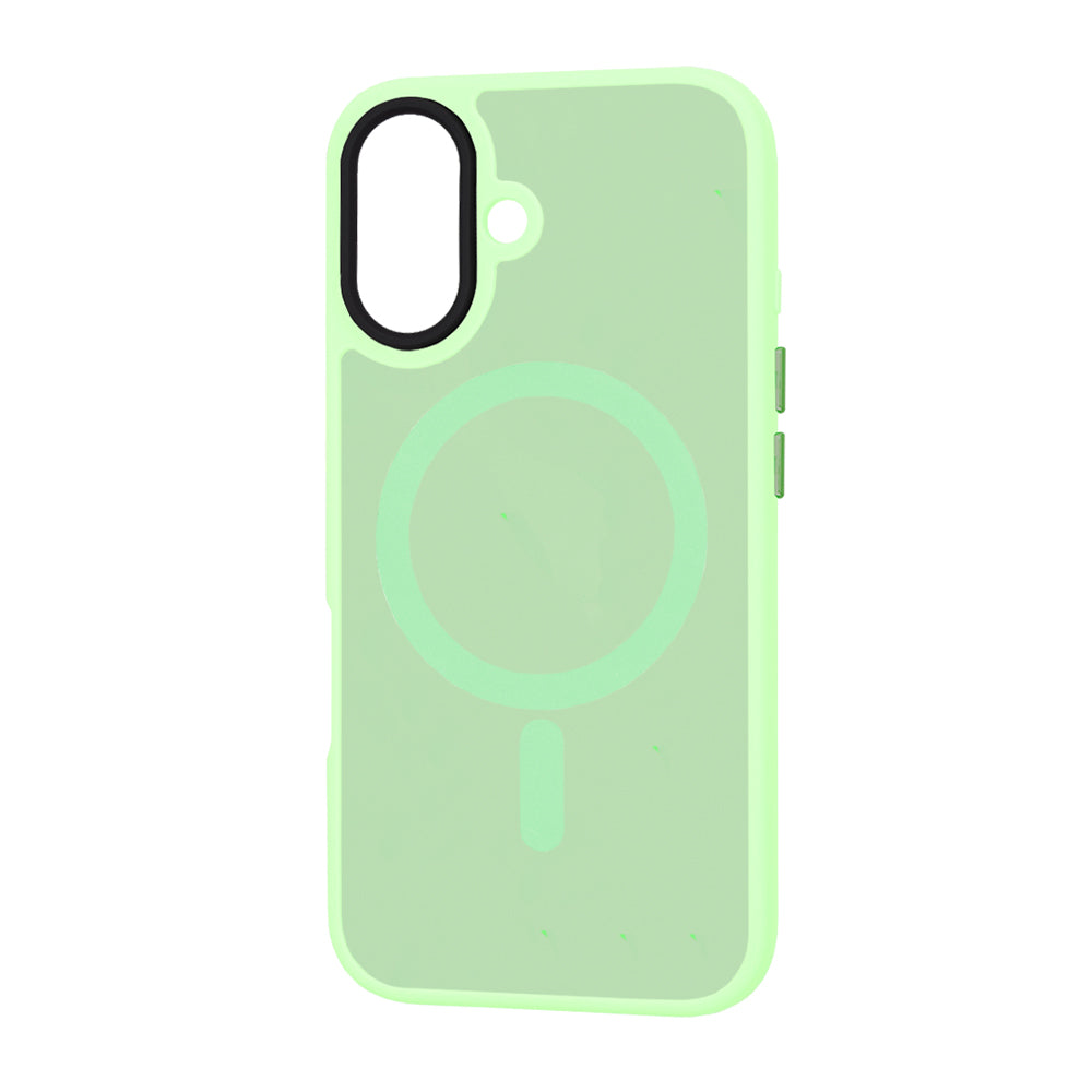 MagSafe Case for Apple iPhone 16 Plus, Techsuit, HaloFrost, Light Green