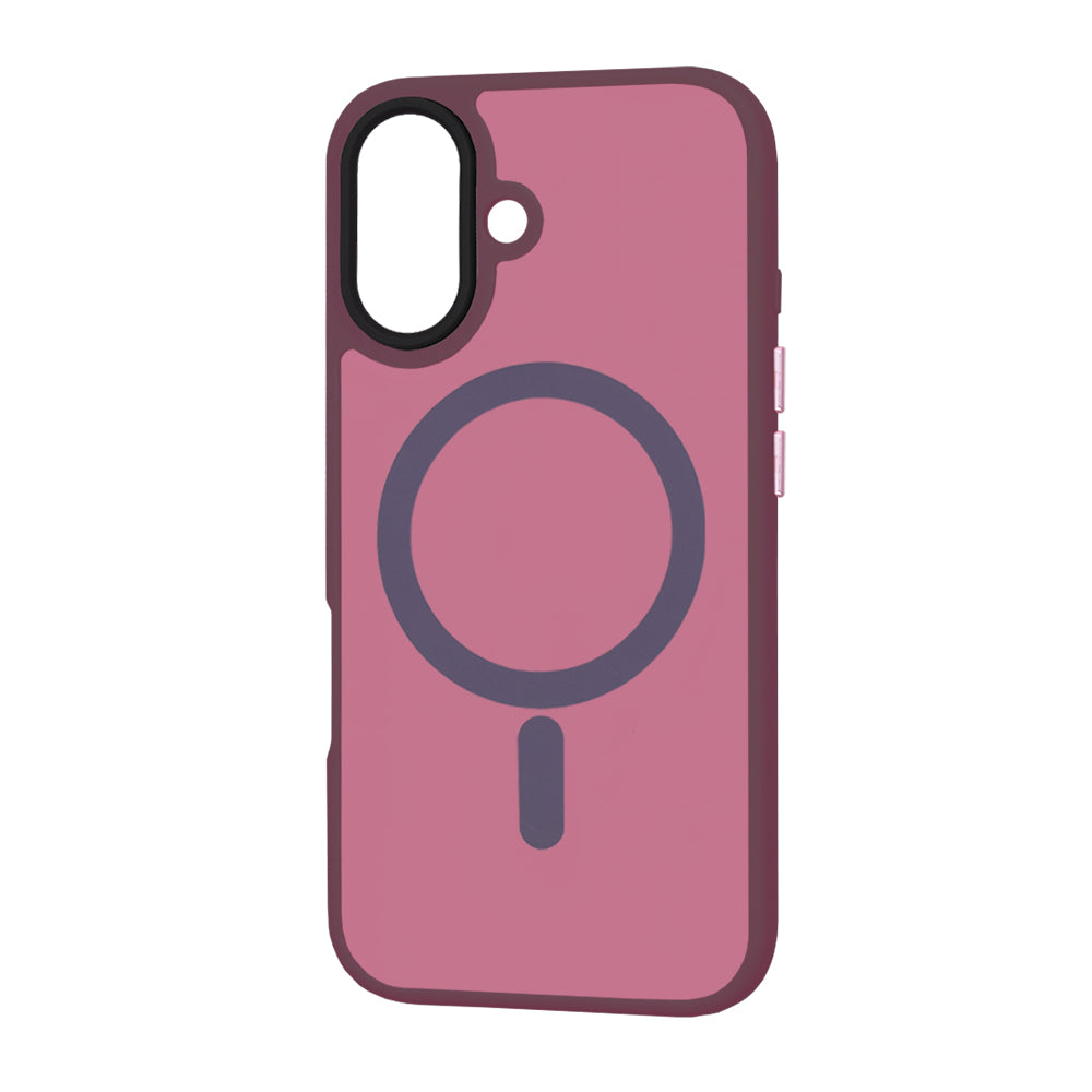 Etui MagSafe do Apple iPhone 16 Plus, Techsuit, HaloFrost, Wiśniowy