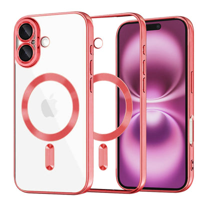 Etui MagSafe do Apple iPhone 16 Plus, Techsuit, Luxury Crystal, Czerwony