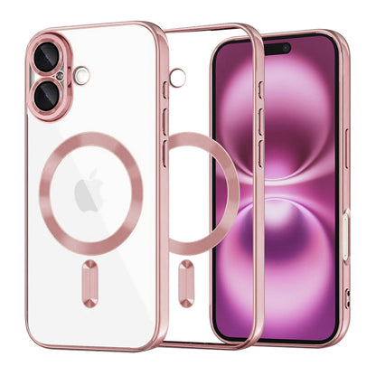 Etui MagSafe do Apple iPhone 16 Plus, Techsuit, Luxury Crystal, Różowe