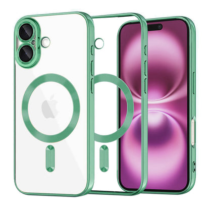 Etui MagSafe do Apple iPhone 16 Plus, Techsuit, Luxury Crystal, Jasnozielony