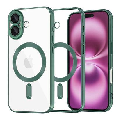 Etui MagSafe do Apple iPhone 16 Plus, Techsuit, Luxury Crystal, Ciemnozielony
