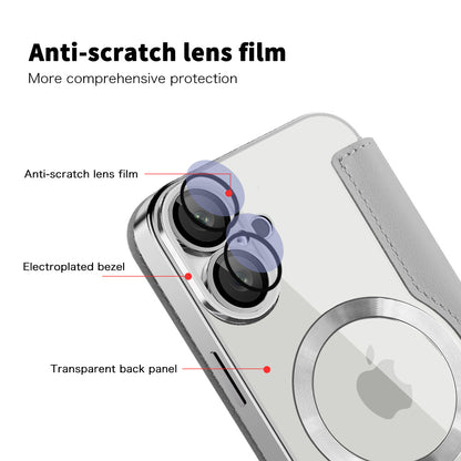 Etui MagSafe do Apple iPhone 16 Plus, Techsuit, SmartMag Book, Szary