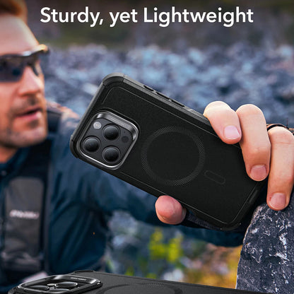 MagSafe Case for Apple iPhone 16 Pro, ESR, Cyber Armor Kickstand, Black