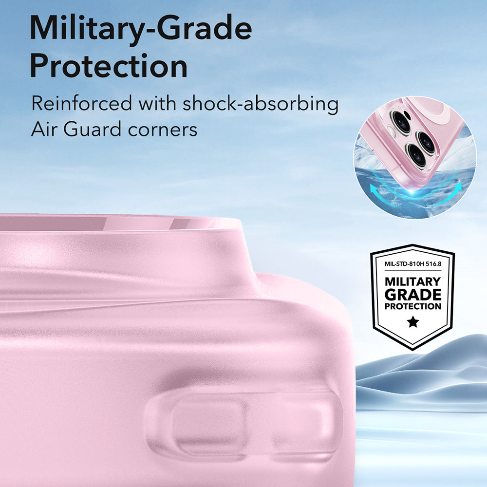 Etui MagSafe dla Apple iPhone 16 Pro, ESR, Zero, Róż Satynowy