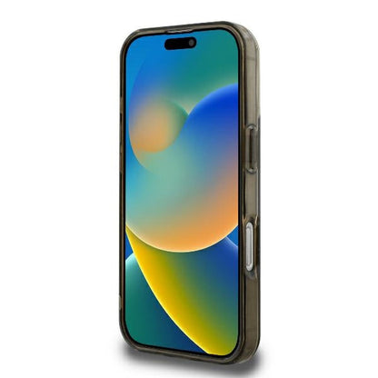 Etui MagSafe dla Apple iPhone 16 Pro, Guess, IML 4G Background, Brązowy