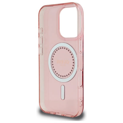 Etui MagSafe dla Apple iPhone 16 Pro, Guess, IML Rhinestone, Różowy