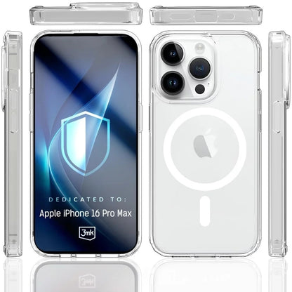 Etui MagSafe dla Apple iPhone 16 Pro Max, 3MK, Armor MagCase, Przezroczyste