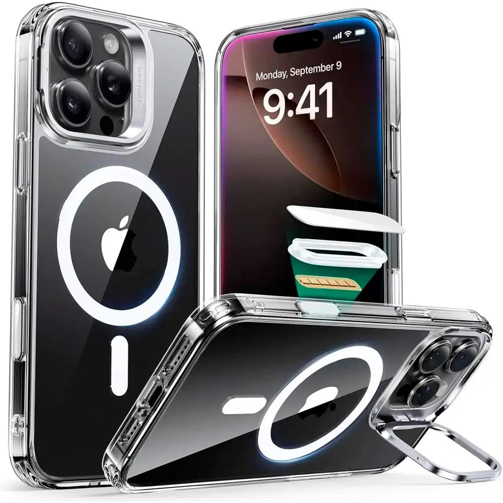 Etui MagSafe dla Apple iPhone 16 Pro Max, ESR, Classic Hybrid Kickstand Slide, Przezroczyste