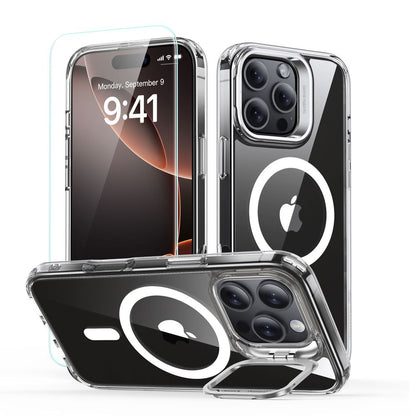 Etui MagSafe dla Apple iPhone 16 Pro Max, ESR, Classic Hybrid Kickstand with Screen Protector, Przezroczyste