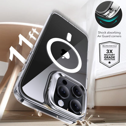 Etui MagSafe dla Apple iPhone 16 Pro Max, ESR, Classic Hybrid Kickstand with Screen Protector, Przezroczyste