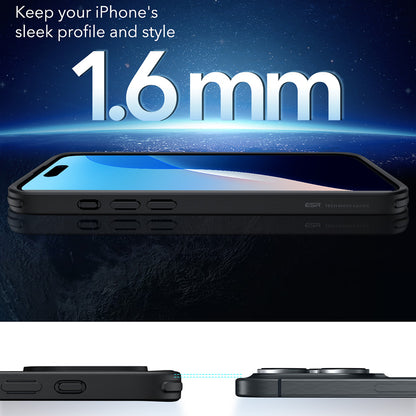 Etui MagSafe do Apple iPhone 16 Pro Max, ESR, Classic Hybrid, Czarna Satynowa