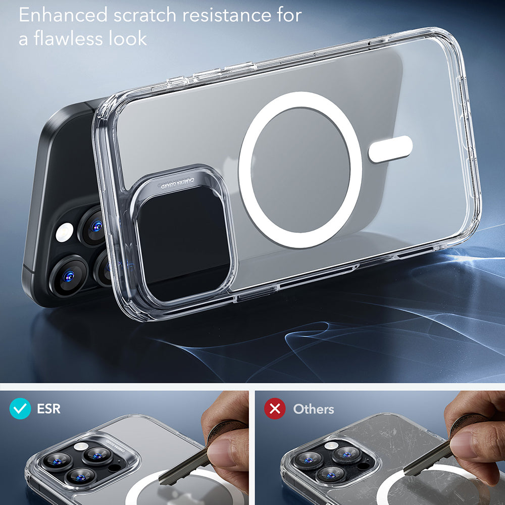 Etui MagSafe dla Apple iPhone 16 Pro Max, ESR, Classic Hybrid, Satynowe Przezroczyste