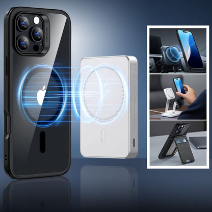 Etui MagSafe dla Apple iPhone 16 Pro Max, ESR, Classic Hybrid z osłoną ekranu, Czarne Przezroczyste