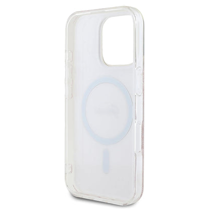 Etui MagSafe dla Apple iPhone 16 Pro Max, Guess, IML 4G, Różowy