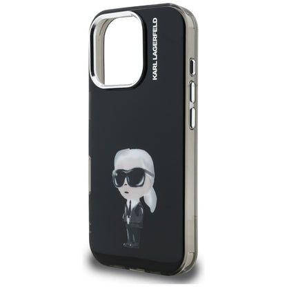 MagSafe Case for Apple iPhone 16 Pro Max, Karl Lagerfeld, IML Aquarelle Karl Logo, Black