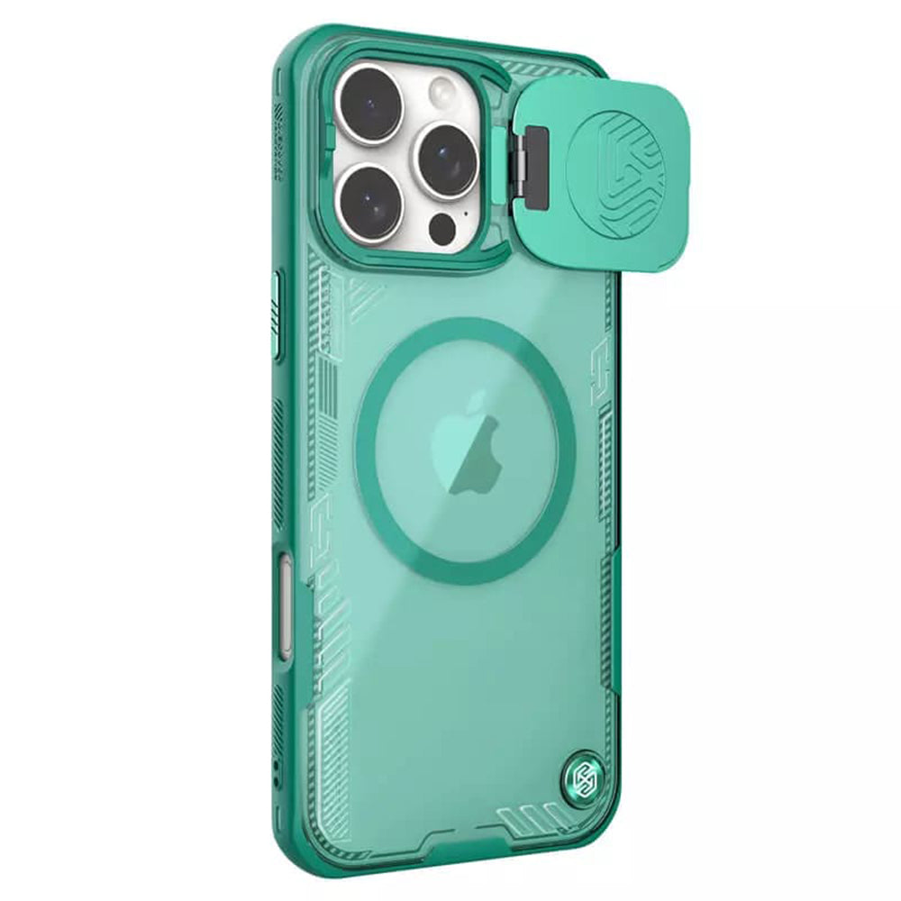 MagSafe Case for Apple iPhone 16 Pro Max, Nillkin, Iceblade Prop (w/o Camera Cutout), Green