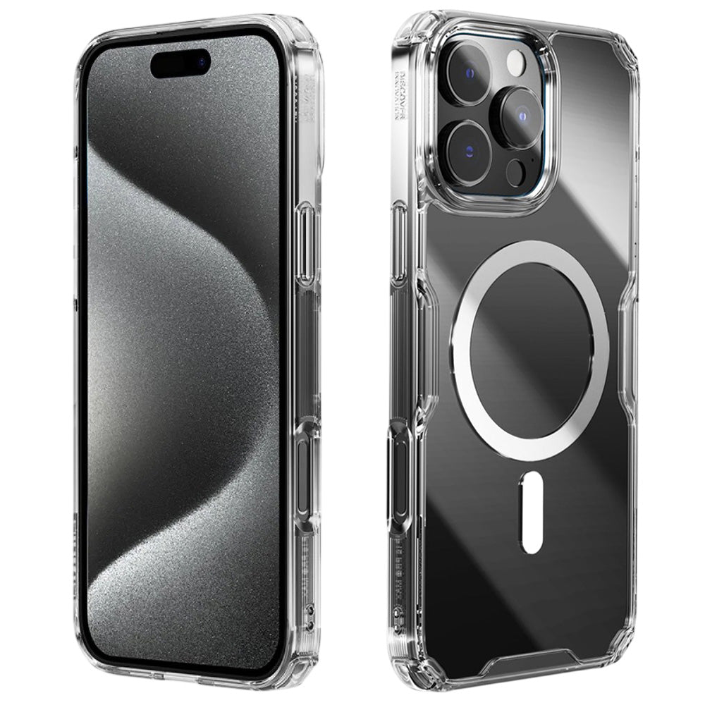 Etui MagSafe do Apple iPhone 16 Pro Max, Nillkin, Nature Pro, Przezroczyste