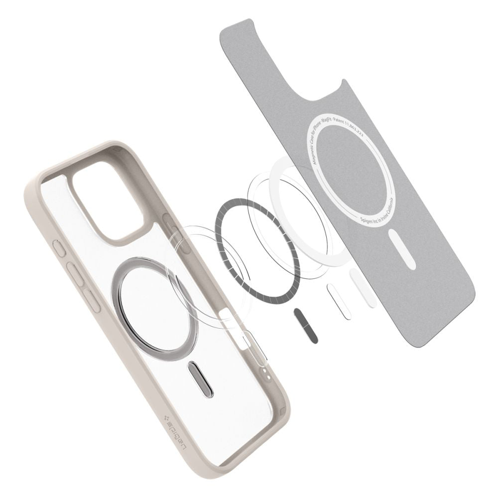 Etui MagSafe dla Apple iPhone 16 Pro Max, Spigen, Ultra Hybrid, Satynowy Brąz ACS08382
