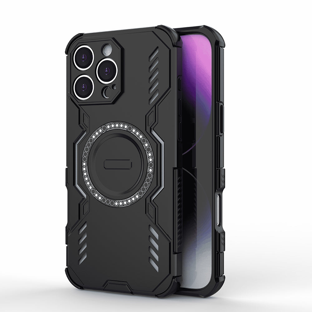 MagSafe Case for Apple iPhone 16 Pro Max, Techsuit, ArmorMag, Black