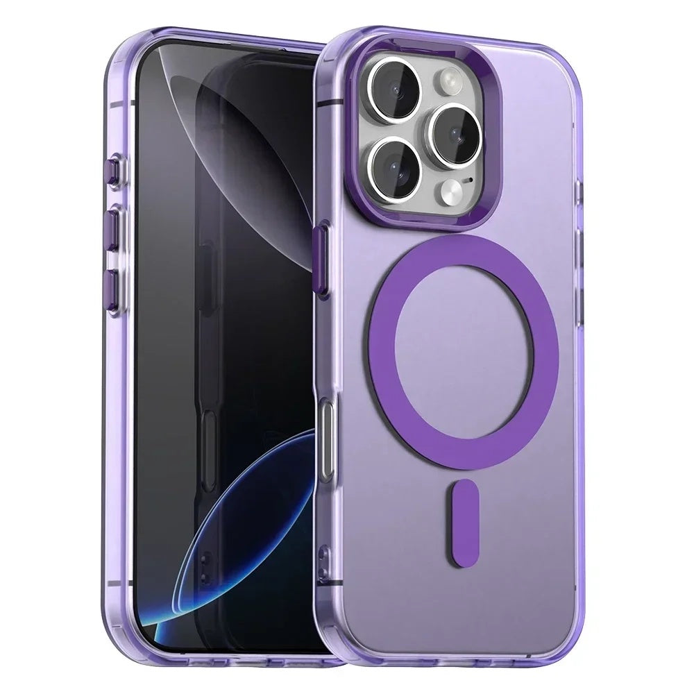 Etui MagSafe dla Apple iPhone 16 Pro Max, Techsuit, CandyCase, Fioletowy