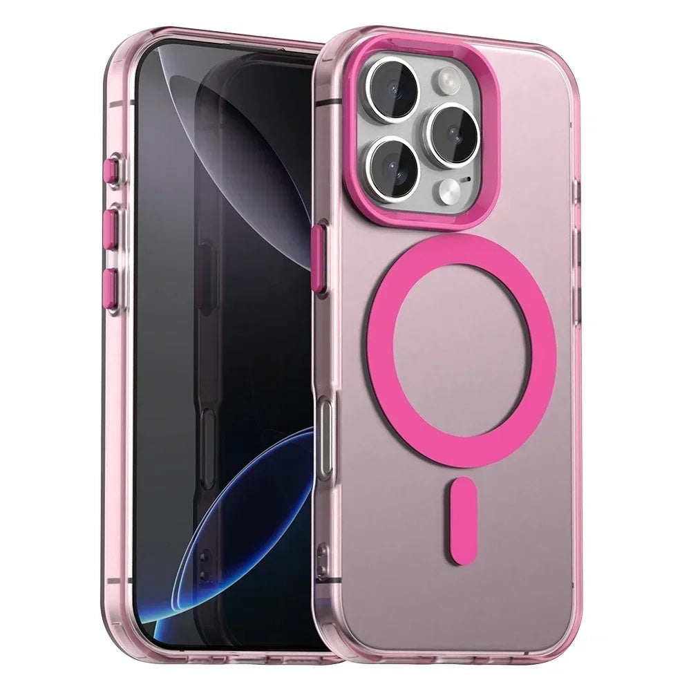 Etui MagSafe do Apple iPhone 16 Pro Max, Techsuit, CandyCase, Różowe