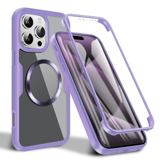 Etui MagSafe do Apple iPhone 16 Pro Max, Techsuit, ColorVerse 360, Fioletowy