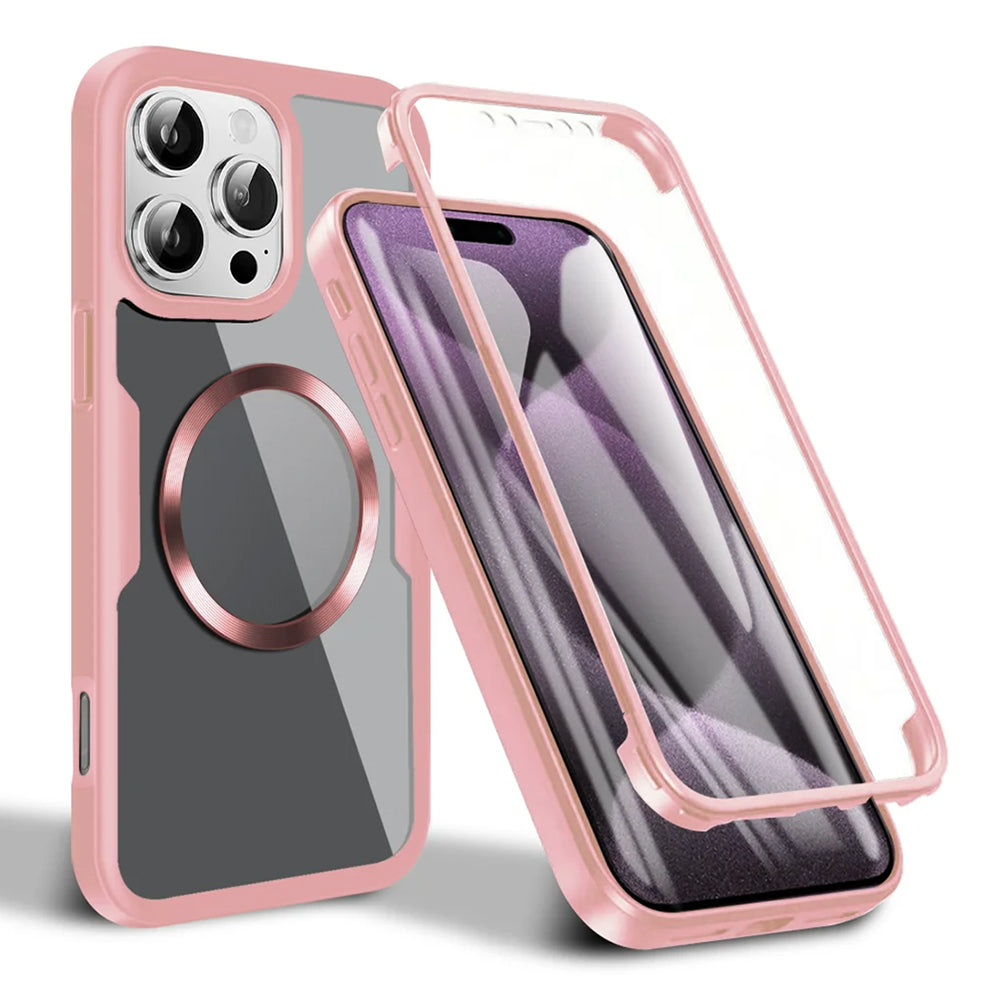 Etui MagSafe do Apple iPhone 16 Pro Max, Techsuit, ColorVerse 360, Różowe