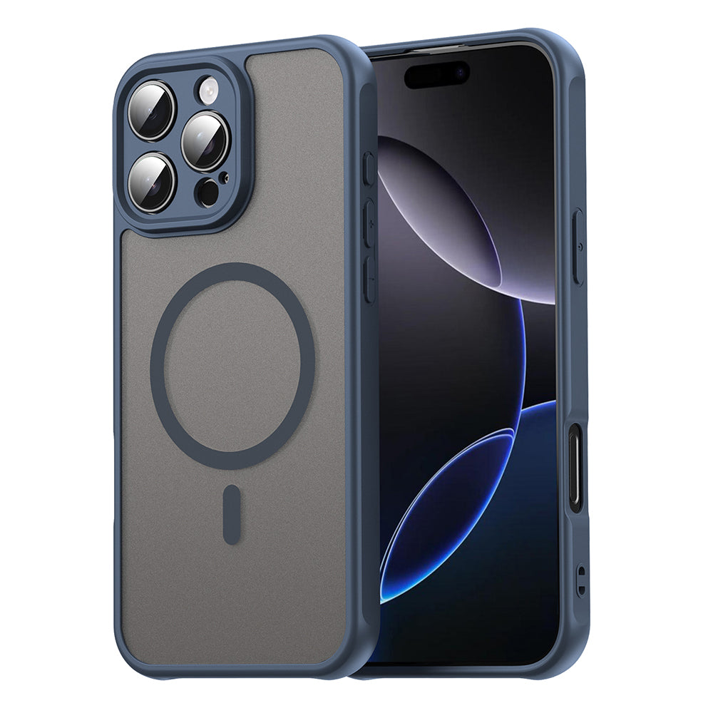 Etui MagSafe do Apple iPhone 16 Pro Max, Techsuit, HaloFrost II, Granatowy